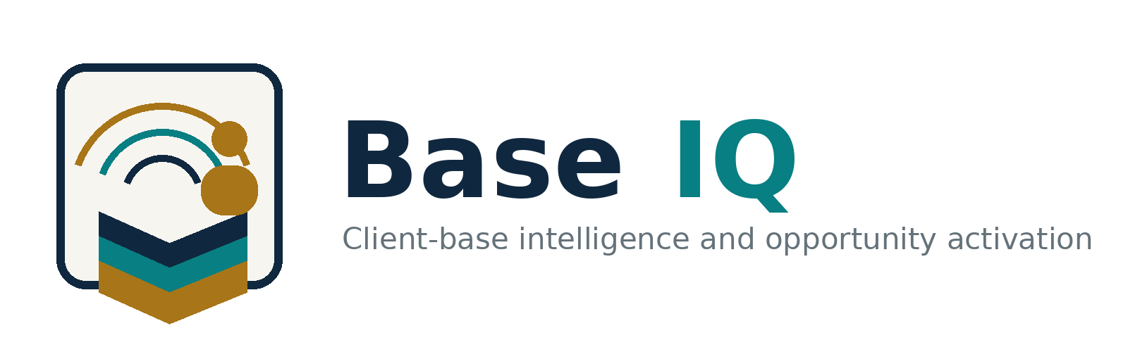 Base IQ — client-base intelligence and opportunity activation